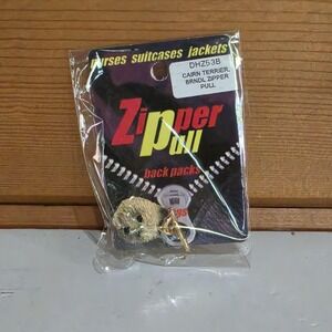 Conversation Concepts Vintage 0.5" Cairn‎ Terrier Brindle Zipper Pull Charm